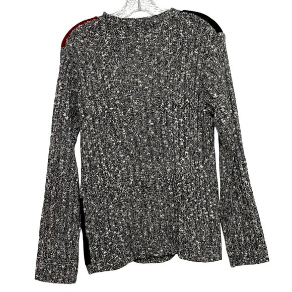 Vintage Carolyn Taylor Crew Neck Sweater Womens M Patchwork Preppy Whimsygoth - Picture 3 of 6